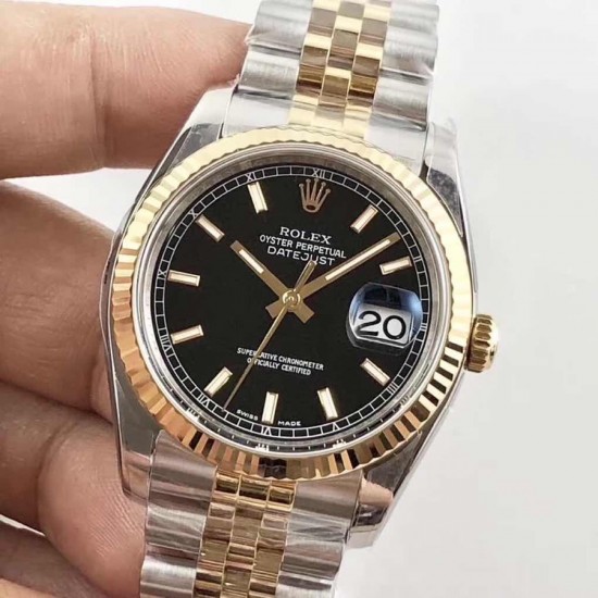 AR超强神作 ROLEX DATEJUST超级904L最强V2升级版日志型36系列腕表，表壳表带运用超级904L铸造而成，并行代购版DATEJUST，完美修正十年间所有副本的不足和缺陷，36mm表径，搭载3135机并搭配正品代购包装物料，重新定义最高品质的DATEJUST副本[拳头]            最强版A级副本DATEJUST【AR出品】