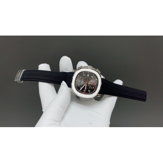 今日推荐百达翡丽  AQUANAUT系列5968A 银壳黑色 42mm 多功能一体机芯 顶级品质 出货实拍✈️