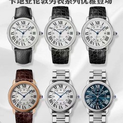 AF-卡地亚伦敦男表系列采用316L精钢表壳、装载高品质表盘字面，字体清晰，油印饱满，细节无懈可击！镜面材质:蓝宝石玻璃镜面尺寸:42mm*8.36mm机芯:Miyota9015机芯，走时精准！【表带】白钢款:TOGO皮带、鳄鱼皮带、钢带三种任君选择！玫瑰金款:有棕色、黑色鳄鱼皮带可选择！表扣:精钢折叠表扣手腕周长:约17cm