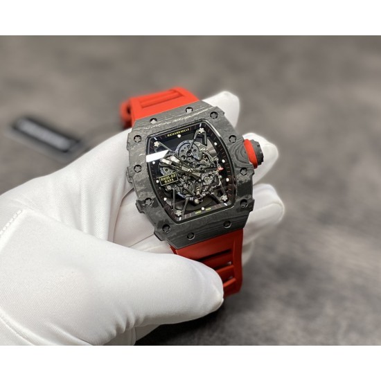 RICHARD MILLE 理查德米勒 RM35-02 齿轮配件堆砌而成的镂空立体表盘 蓝宝石镜面 碳纤维表壳 进口精工自动机械机芯 橡胶表带 蝴蝶扣 KV厂,出货实拍 RICHARD MILLE 理查德米勒 RM35-02 齿轮配件堆砌而成的镂空立体表盘 蓝宝石镜面 碳纤维表壳 进口精工自动机械机芯 橡胶表带 蝴蝶扣 KV厂,出货实拍