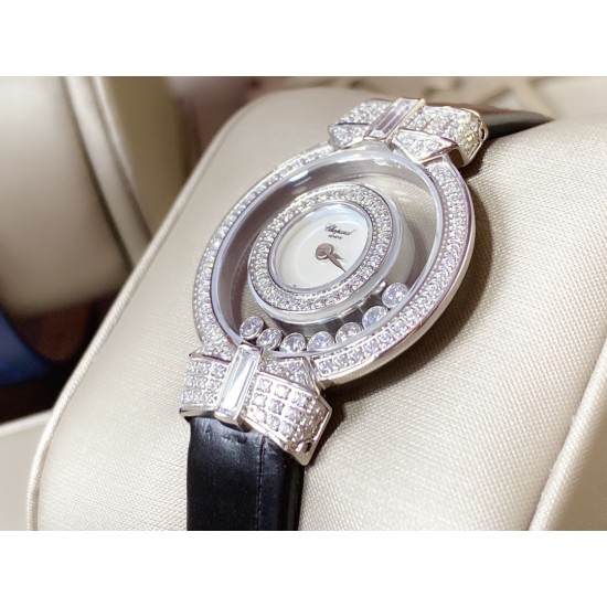 实拍 (蝴蝶结)chopard-happy Sport 萧邦HAPPY DIAMONDS系列快乐钻 腕表蓝宝石玻璃镜面 原厂瑞士石英机芯 镜面内自由滑动快乐钻 钻石围绕表盘回旋起舞 制作精巧双层透明跳跃时尚的设计风格,完美女性的前卫、大方、秀气的特质,内、外蓝宝石玻璃 ,微型按调EAT瑞士石英机,表壳直径约28mm 实拍 (蝴蝶结)chopard-happy Sport 萧邦HAPPY DIAMONDS系列快乐钻 腕表蓝宝石玻璃镜面 原厂瑞士石英机芯 镜面内自由滑动快乐钻 钻石围绕表盘回旋起舞 制作精巧双层透明跳跃时尚的设计风格,完美女性的前卫、大方、秀气的特质,内、外蓝宝石玻璃 ,微型按调EAT瑞士石英机,表壳直径约28mm