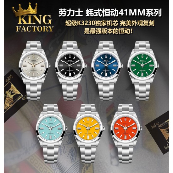 KING ROLEX 蚝式恒动型41mm火爆上市真正原装正品手表一比一开发的极限复刻!超越市场任何厂家版本! 采用K3230一体机芯!七种原装彩色表盘可选!顶级做工,品质超绝!KING ROLEX 值得拥有! KING ROLEX 蚝式恒动型41mm火爆上市真正原装正品手表一比一开发的极限复刻!超越市场任何厂家版本! 采用K3230一体机芯!七种原装彩色表盘可选!顶级做工,品质超绝!KING ROLEX 值得拥有!