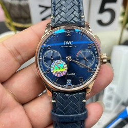 IWC 万国 葡萄牙七日链“编织表带”尺寸42mm，定制版机械机芯 ！