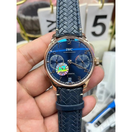 IWC 万国 葡萄牙七日链“编织表带”尺寸42mm，定制版机械机芯 ！
