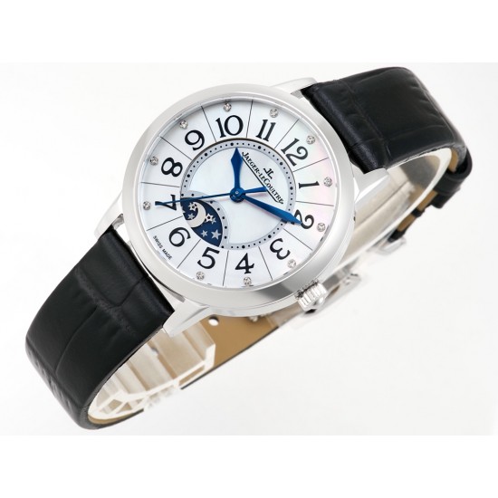 TW出品:积家约会系列自动机械图为女表 【尺寸】尺寸34mm 厚度10mm【机芯】搭载进口9015机改原装cal.898A自动上链机芯(不是加夹板)【表带】搭配进口意大利牛皮表带 【显示指针】顶级烧钢兰指针 具昼夜显示功能 TW出品:积家约会系列自动机械图为女表 【尺寸】尺寸34mm 厚度10mm【机芯】搭载进口9015机改原装cal.898A自动上链机芯(不是加夹板)【表带】搭配进口意大利牛皮表带 【显示指针】顶级烧钢兰指针 具昼夜显示功能