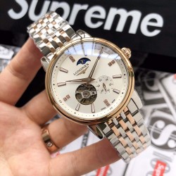 【品牌】浪琴--LONGINES【机芯】全自动机械机芯【材质】316L精钢表壳【表镜】矿物强化玻璃镜面【尺寸】直径40mm 厚度12mm