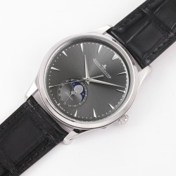 【GF豪华高配版】积家月相大师系列正装男表Q1368420.（表壳直径39mm，厚度9.9mm）【月相盘】CNC精雕成型（非贴片）相似度高达98%！【机芯】原装开模复刻Cal.925/1一体机芯，GF不忘初心，每一只机芯出厂前都经过一系列严格测试筛选！