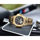 百达翡丽-Patek Philipp运动系列鹦鹉螺系列顶级多功能男士腕表 GD原版 专注西铁城新机 最大限还原正品 搭载零返修全新日本原装西铁城82S7自动机械机芯 百达翡logo独立小L精钢表壳CNC顶级工艺 防刮蓝宝石玻璃 真牛皮表带配原装表扣或精钢表链可选 [玫瑰][玫瑰][玫瑰]尺寸：43/11.5mm