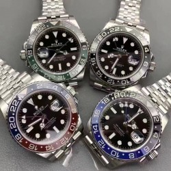 ROLEX 劳力士 GMT格林尼治型 尺寸40mm！精钢表壳表链，蓝宝石镜面，超级夜光，双向陶瓷旋转表圈，原装折叠扣！