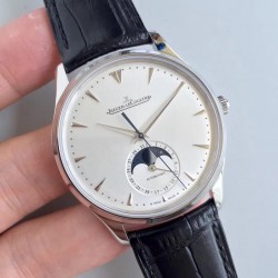 ZF【厚积“薄”发 年度大作】ZF新品，积家月相大师系列，表壳直径39mmX9.9mm与原装同步。六点钟的子盘拥有阳历阴历（月相）双期显示，月相一月转一圈，功能和正品一致。【技术突破】采用9015改积家自产Cal.925/1机芯，功能百分百同步原装自产机芯。走时稳定，素质坚挺。【细节突破】从侧面观察腕表盘面发现有微微的弧度，ZF为了达到这一效果，耗时费力多次调整模具，确保神韵和感觉能与原装相媲美。ZF积家月相大师，满足您对月相的一切美好情怀。