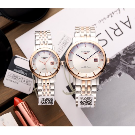 FK-经典款LONGINES浪琴 博雅系列，经典传承，条钉面，纯钢外壳，进口石英机芯，直径31mm厚度6mm，精美做工，完美呈现