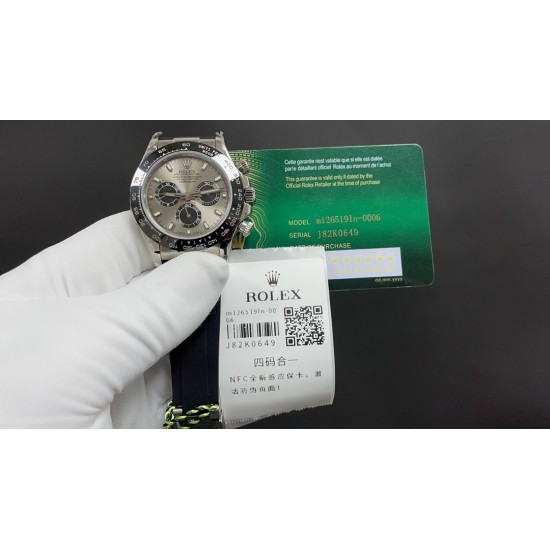 今日推荐劳力士 灰迪 带NFC芯片感应保卡 四码合一 40mm  厚12.2mm 7750一档机 顶级品质 出货实拍✈️