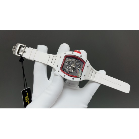 今日推荐理查德RM055 白陶瓷 V4版 42mm 双发条一体机 顶级品质 出货实拍✈️
