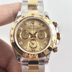 劳力士 ROLEX 超级宇宙计时迪通拿升级版本 字面钉更光亮 夜光更强发光时间更久，表壳把的按的牙齿菱角角度更立体更顺滑！
