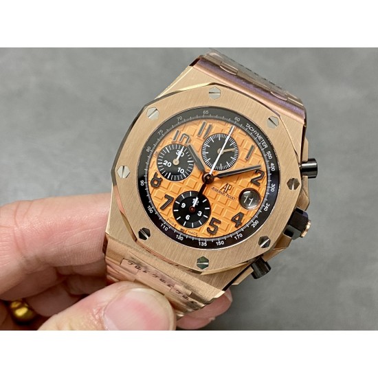 APF厂爱彼26470 26170皇家橡树离岸系列42mm,钢带版封顶之作,独家原装工艺松动头粒,打破市面钢带无法松动头粒的壁垒,实现原装工艺,让钢带也可以更加贴合手腕.搭载3126计时机芯。 APF厂爱彼26470 26170皇家橡树离岸系列42mm,钢带版封顶之作,独家原装工艺松动头粒,打破市面钢带无法松动头粒的壁垒,实现原装工艺,让钢带也可以更加贴合手腕.搭载3126计时机芯。