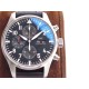 ZF出品 IWC 万国 3777飞行员计时系列,机芯同步原装,表针尾部微微弯曲,双面防眩晕蓝色镀膜。成就此非凡经典!腕表尺寸43mmX15mm! ZF出品 IWC 万国 3777飞行员计时系列,机芯同步原装,表针尾部微微弯曲,双面防眩晕蓝色镀膜。成就此非凡经典!腕表尺寸43mmX15mm!