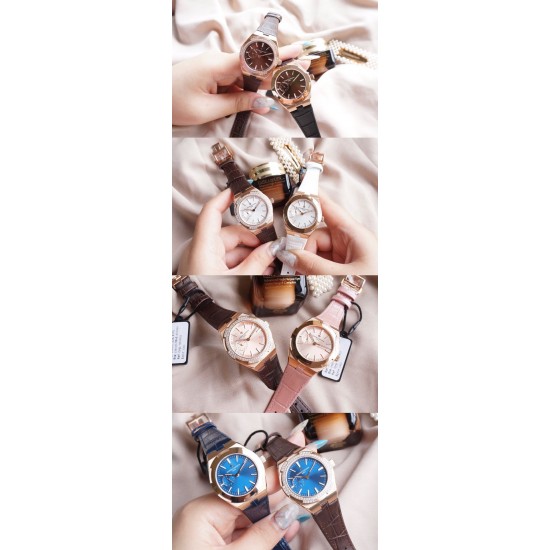 ★实拍 女神推荐款【Vacheron Constantin江诗丹顿】纵横四海系列OVERSEAS女款小号型【表壳】表径3610.8mm 质感细腻大方 84颗圆形切割施华洛水钻璀璨夺目 蓝宝石镜面永不刮花【表盘】大三针的设计 简约大方 旭日纹缎面拉丝的工艺处理 深邃优雅 18k金时标均带白色夜光涂层【机芯】CITIZEN8系列改Cal.5300机芯(机芯稳定零返修 )后原装18k纳米镀金质摆陀【表带扣】半马其他十字三片折叠式表扣 进口牛皮表带越欣赏 越懂欣赏 ★实拍 女神推荐款【Vacheron Constantin江诗丹顿】纵横四海系列OVERSEAS女款小号型【表壳】表径3610.8mm 质感细腻大方 84颗圆形切割施华洛水钻璀璨夺目 蓝宝石镜面永不刮花【表盘】大三针的设计 简约大方 旭日纹缎面拉丝的工艺处理 深邃优雅 18k金时标均带白色夜光涂层【机芯】CITIZEN8系列改Cal.5300机芯(机芯稳定零返修 )后原装18k纳米镀金质摆陀【表带扣】半马其他十字三片折叠式表扣 进口牛皮表带越欣赏 越懂欣赏