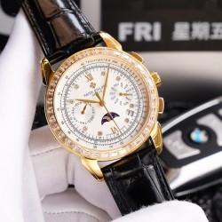 2020新款 百达翡丽 （实拍图）Patek   Philippe 贵族的艺术品！搭配进口9100多功能机芯（0返修）功能（24小时,星期，星辰，月份）进口316精钢！搭配意大利进口小牛皮！原装折叠扣！尺寸42mm。耐磨防刮蓝宝石玻璃！超强防水50米！简约而不简单！你永远无法拥有一块百达翡丽，你只是在替你的后代保管他.  (  慎重承诺 ： 产品实物光泽手感更佳精湛  字盘刻度栩栩如生  壳套工艺都是宗师级别轻身检验 加上新时代机器高技锻造  上手震撼尊贵非凡。你值得拥有！⚠️请认准独家品质