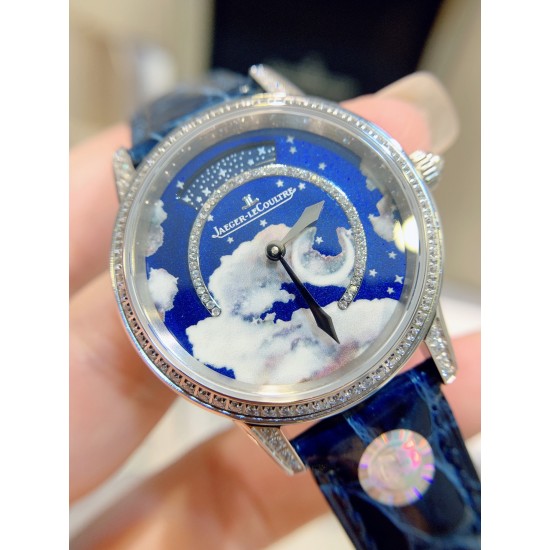 独家实拍,认准品质与细节女人的三大梦想之一,积家约会系列流星腕表 以珍稀工艺呈现变幻莫测的绚烂流星,蓝宝石玻璃,原装折叠扣!尺寸:33mm,厚10mm! 独家实拍,认准品质与细节女人的三大梦想之一,积家约会系列流星腕表 以珍稀工艺呈现变幻莫测的绚烂流星,蓝宝石玻璃,原装折叠扣!尺寸:33mm,厚10mm!