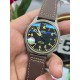 IWC 万国 钛灰 马克系列，日本全自动机械腕表，现震撼来袭，越带越有质感，尺寸39mm！棕色意大利小牛皮表带！