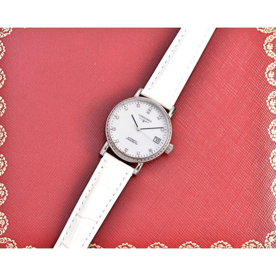 浪琴-Longines博雅系列女表,简约时尚 商务休闲最佳搭档。天然贝母面,国产天津机械/进口西铁城机械,精钢壳套,蓝宝石镜面。直径33mm 厚度11mm 浪琴-Longines博雅系列女表,简约时尚 商务休闲最佳搭档。天然贝母面,国产天津机械/进口西铁城机械,精钢壳套,蓝宝石镜面。直径33mm 厚度11mm
