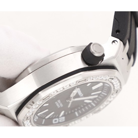 爱彼 Audemars Piguet    AP 皇家橡树离岸型 15710系列  X43 采用莫桑钻圈口 一表一码，二码合一，配送检验证书，联网可查询，国检机构  真正的物美价廉 搭配进口3120机械机芯  904L精钢表壳，进口橡胶表带，防眩光水晶蓝宝石玻璃镜面，尺寸：42mm 14mm[礼物][礼物]五星推荐，自留，送礼，首选