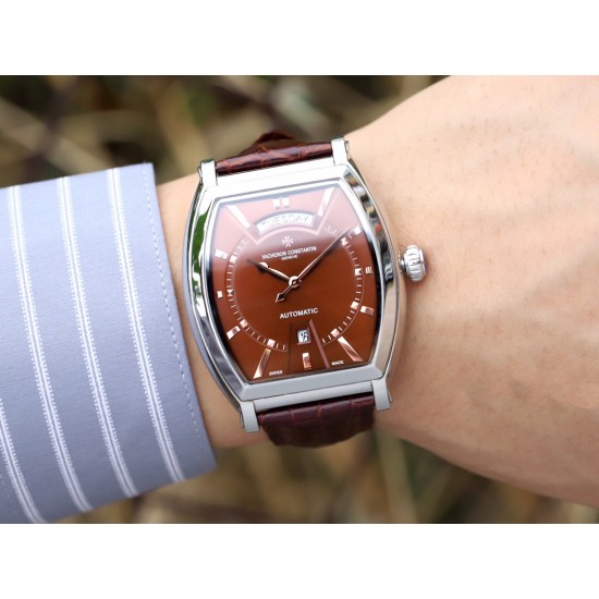 江诗丹顿--Vacheron Constantin男士腕表至臻精品,高贵优雅全自动机械机芯316L精钢表壳矿物强化玻璃镜面真皮表带尺寸:直径42mm 厚度13mm 江诗丹顿--Vacheron Constantin男士腕表至臻精品,高贵优雅全自动机械机芯316L精钢表壳矿物强化玻璃镜面真皮表带尺寸:直径42mm 厚度13mm