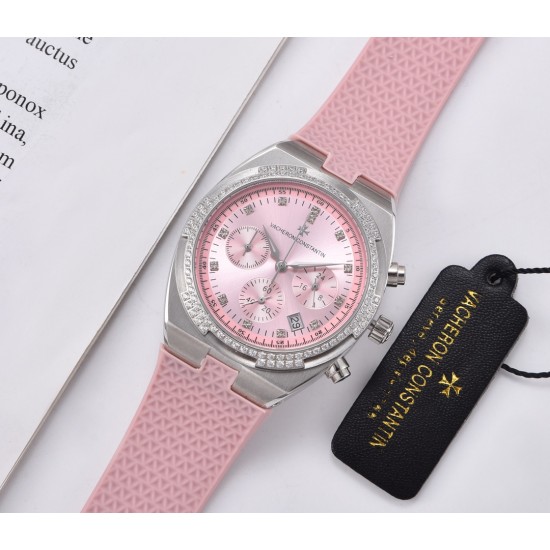 FK-VACHERON CONSTANTIN【江诗丹顿】纵横四海系列,六针多功能跑秒版火热上市,突破传统,时尚优雅的多彩表带,可满足佩戴者在不同场合的需求,多样化的色彩设计演绎大胆而时尚的风格,江诗丹顿在装置时始终将舒适性放在首位,确保腕表完美贴合手腕,纯钢表壳,进口石英机芯,蓝宝石水晶玻璃,舒适胶质表带,采用原装针式表扣佩戴方便!尺寸:36.5mm FK-VACHERON CONSTANTIN【江诗丹顿】纵横四海系列,六针多功能跑秒版火热上市,突破传统,时尚优雅的多彩表带,可满足佩戴者在不同场合的需求,多样化的色彩设计演绎大胆而时尚的风格,江诗丹顿在装置时始终将舒适性放在首位,确保腕表完美贴合手腕,纯钢表壳,进口石英机芯,蓝宝石水晶玻璃,舒适胶质表带,采用原装针式表扣佩戴方便!尺寸:36.5mm