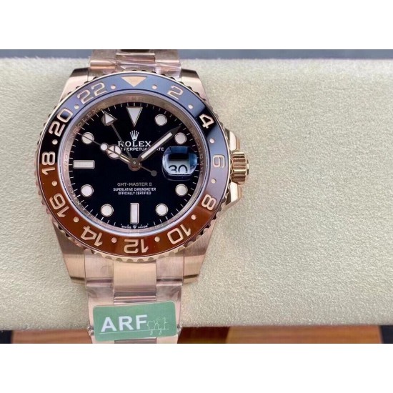 ROLEX 劳力士 GMT格林尼治型 尺寸40mm！精钢表壳表链，蓝宝石镜面，超级夜光，双向陶瓷旋转表圈，原装折叠扣！