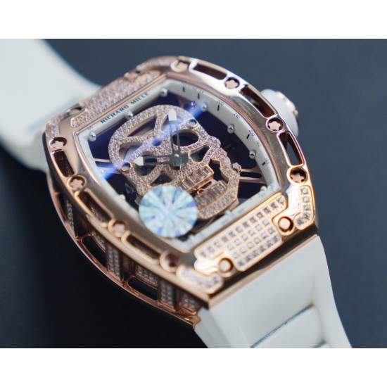 理查德米勒 RICHARD MILLE 最新升級特别版 抛光亮壳 让你体验最亮鬼头 带出最经典的RM052鬼头经典传奇 永不落后 镂空骷髅头腕表.骷髅头轮廓突出,造型霸气不羁,具有震撼人心的魅力。搭配艳耀色彩的真皮轻便表带,更拉风,更前卫。缤纷盛夏,换上短袖T恤的你,腕间搭上鲜艳的表款,是不是很吸睛?尺寸43x50mm ⚠️请认准独家品质 理查德米勒 RICHARD MILLE 最新升級特别版 抛光亮壳 让你体验最亮鬼头 带出最经典的RM052鬼头经典传奇 永不落后 镂空骷髅头腕表.骷髅头轮廓突出,造型霸气不羁,具有震撼人心的魅力。搭配艳耀色彩的真皮轻便表带,更拉风,更前卫。缤纷盛夏,换上短袖T恤的你,腕间搭上鲜艳的表款,是不是很吸睛?尺寸43x50mm ⚠️请认准独家品质