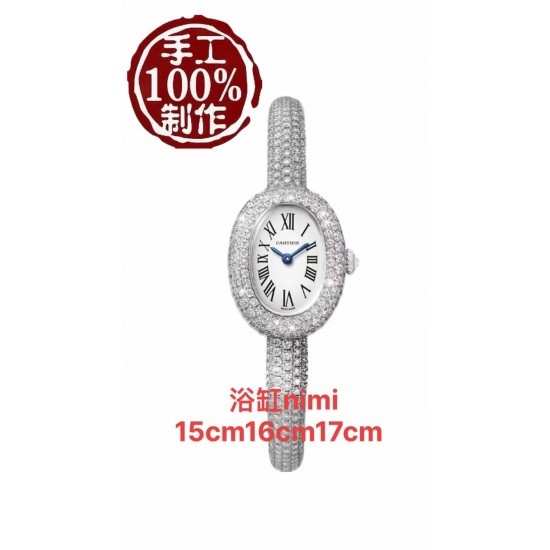 原最高版本 手工坊厂 新款 (不是小做坊质量,谁拿谁知道)全镶莫桑钻 女神手镯手表卡地亚浴缸系列HPI01607全镶莫桑钻石尺寸15mm16mm17mm三个尺寸 接受预定 认准手工坊原厂质量 原最高版本 手工坊厂 新款 (不是小做坊质量,谁拿谁知道)全镶莫桑钻 女神手镯手表卡地亚浴缸系列HPI01607全镶莫桑钻石尺寸15mm16mm17mm三个尺寸 接受预定 认准手工坊原厂质量