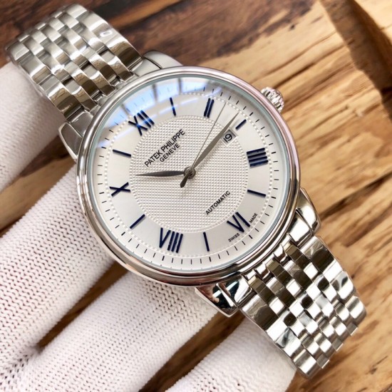 百达翡丽--Patek Philippe优雅绅士,高雅品位全自动机械机芯316L精钢表壳矿物强化玻璃镜面尺寸:直径40mm 厚度13mm 百达翡丽--Patek Philippe优雅绅士,高雅品位全自动机械机芯316L精钢表壳矿物强化玻璃镜面尺寸:直径40mm 厚度13mm