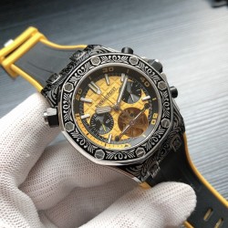 品牌：爱彼-Audemars Piguet系列：皇家橡树系列 A42 款式：AP 男士多功能机械腕表机芯型号：全自动多功能机械机芯表径：42毫米表壳 材质：316精钢鑫表壳表镜材质：蓝宝石玻璃 三杰精致推荐男士机械腕表 SJ为你精心打造超真实实物图拍摄