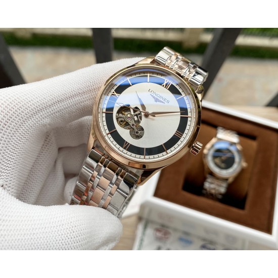 浪琴Longines 精品男士腕表,经典大三针搭载葫芦型镂空设计,技艺精湛,独具匠心,尊贵大气,绅士风范。采用全自动机械机芯,顶级316精钢表壳表带,矿物质超强镜面,尺寸43*13 浪琴Longines 精品男士腕表,经典大三针搭载葫芦型镂空设计,技艺精湛,独具匠心,尊贵大气,绅士风范。采用全自动机械机芯,顶级316精钢表壳表带,矿物质超强镜面,尺寸43*13