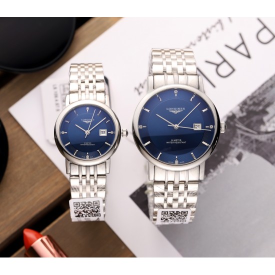 FK-经典款LONGINES浪琴 博雅系列，经典传承，条钉面，纯钢外壳，进口石英机芯，直径31mm厚度6mm，精美做工，完美呈现