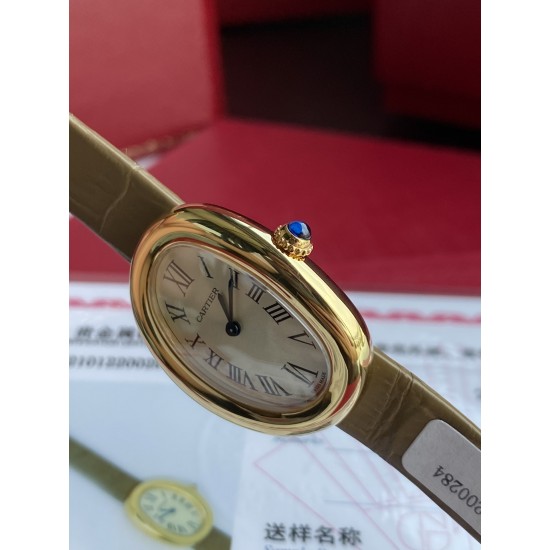 卡地亚浴缸系列卡家又一经典之作浴缸系列。实物拿到手的时候大吃一惊,颜值高 !椭圆外型的感觉正是典雅欧风浴缸形状,这也太好看了吧!相比蓝气球段位要高出不少一会儿观摩下公价便知主要是因为通体包真金……Baignoire浴缸系列腕表,小号表款,石英机芯。精钢包18K黄金表壳。包18K黄金圆珠形表冠,镶嵌一颗凸圆形蓝宝石。镀银表盘,剑形蓝钢指针,蓝宝石水晶镜面。灰褐色鳄鱼皮表带,包18K黄金针扣式表扣。表壳尺寸:32x26毫米厚度:8毫米防水深度3巴(约30米)生活防水 卡地亚浴缸系列卡家又一经典之作浴缸系列。实物拿到手的时候大吃一惊,颜值高 !椭圆外型的感觉正是典雅欧风浴缸形状,这也太好看了吧!相比蓝气球段位要高出不少一会儿观摩下公价便知主要是因为通体包真金……Baignoire浴缸系列腕表,小号表款,石英机芯。精钢包18K黄金表壳。包18K黄金圆珠形表冠,镶嵌一颗凸圆形蓝宝石。镀银表盘,剑形蓝钢指针,蓝宝石水晶镜面。灰褐色鳄鱼皮表带,包18K黄金针扣式表扣。表壳尺寸:32x26毫米厚度:8毫米防水深度3巴(约30米)生活防水