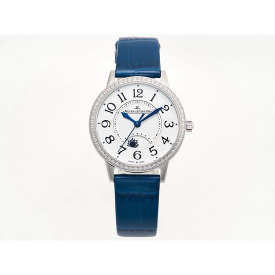 TW出品:积家约会系列自动机械图为女表 【尺寸】尺寸34mm 厚度10mm【机芯】搭载进口9015机改原装cal.898A自动上链机芯(不是加夹板)【表带】搭配进口意大利牛皮表带 【显示指针】顶级烧钢兰指针 具昼夜显示功能 TW出品:积家约会系列自动机械图为女表 【尺寸】尺寸34mm 厚度10mm【机芯】搭载进口9015机改原装cal.898A自动上链机芯(不是加夹板)【表带】搭配进口意大利牛皮表带 【显示指针】顶级烧钢兰指针 具昼夜显示功能