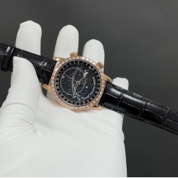 今日推荐百达翡丽 星空5102天月款 玫瑰金黑面 43mm 9015机 顶级品质 出货实拍✈️