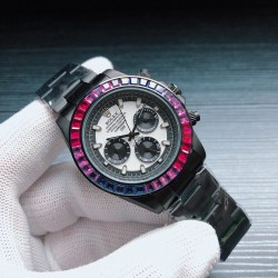 N厂做工 劳力士 ROLEX X43 迪通拿系列男士多功能机械腕表 尺寸：42mm12mm机芯：全自动机械机芯 镜面：蓝宝石玻璃镜面 材料：316精钢鑫表壳 表扣：原装折叠扣 三杰精致推荐男士机械休闲商务腕表 SJ为你精心打造超真实实物图拍摄 让你超真实实物图体验