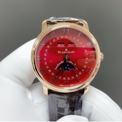 宝珀villeret 经典6654 全新V3升级版来咯从“芯”出发，去繁就简 让属于你的分秒瞬间更加完整！ 升级亮点【机芯】1.全新进口Cal.6654机芯 摆幅28800 走时更精准2.升级秒针实心大中轴 同步正品3.烫金立体工艺月相盘4.对版后盖见光比例 宝珀6654 全新V3升级版——你值得拥有！