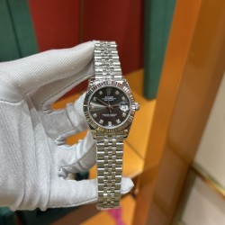 劳力士铅灰色日志31mm316L精钢材质进口全自动机械机芯