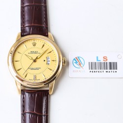 LS精品 2019新款劳力士火爆上市机芯：进口机芯(零返修)尺寸：40mmX10mm镜面：蓝宝石玻璃，防水，永不刮花材质：316L精钢振频：28800每小时振荡次数动力：动力储备48小时表带：意大利精选小牛皮防水深度:  100米