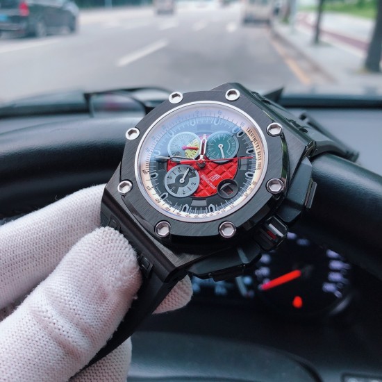 SJ出品 AP 爱彼 Audemars Piguet 皇家橡树 Y18 离岸型系列 搭配3126多功能全自动机械机芯 反炫光处理蓝宝石水晶玻璃 316精钢敖表壳 进口橡胶表带原装针扣!尺寸:44MM13MM 【大优惠:随机附送迷彩原配胶带一条哦!二维码可扫描进去官方网站可查型号。】 三杰精致推荐男士机械腕表 SJ为你精心打造超真实实物图拍摄 SJ出品 AP 爱彼 Audemars Piguet 皇家橡树 Y18 离岸型系列 搭配3126多功能全自动机械机芯 反炫光处理蓝宝石水晶玻璃 316精钢敖表壳 进口橡胶表带原装针扣!尺寸:44MM13MM 【大优惠:随机附送迷彩原配胶带一条哦!二维码可扫描进去官方网站可查型号。】 三杰精致推荐男士机械腕表 SJ为你精心打造超真实实物图拍摄