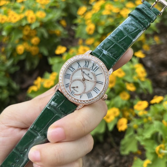 【玫瑰金孔雀绿】甜蜜七夕，浪漫佳节与你度过！  超美宝珀3661钻石女表34.9mm钻石舞会系列腕表惊艳登场！