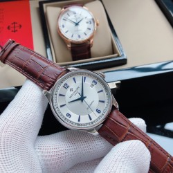 SJ出品  品牌：百达翡丽-PATEK PHILIPPE Z2 精品男士腕表，简约三针搭配三字位日历设计 经典复古风格 316精钢表壳，采用进口全自动机械机芯（超准走时）尺寸：40mm厚12mm，顶级进口牛皮表带，装配原装针扣 A级水晶镜面 三杰精致推荐男士精品机械腕表 精致传承真实效果 SJ品质的保证