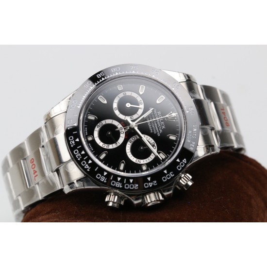 GM超神之作 ROLEX DAYTONA劳力士迪通拿904L全新最强版本 1:完美修改了避针高底位置与正品一致2:904L表扣更细腻更完美3:市面上唯一做出了与正品质感一致的包超薄金属钢片的oysterflex胶带【能与正品互换通用 质感相符】[拳头][拳头][拳头]完美修正十年间所有副本的不足和缺陷，陶瓷圈口！4130机芯，攻克机芯厚度，使壳身厚度达到与正品一致，壳身和字面颜色更细腻做出了与正品一致的视觉效果，并搭配劳力士专用盒子。【GM出品】