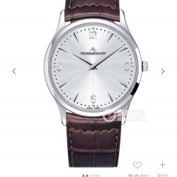 实物拍摄品牌：积家-Jaeger-LeCoultre 大师系列类型：男士腕表表壳：316精钢（做工上乘）表带：进口小牛皮/316精钢（两种可选）机芯：高级定制全自动机械机芯（走时稳定）材料：高级强化镀膜镜面尺寸：直径40mm，厚度11mm