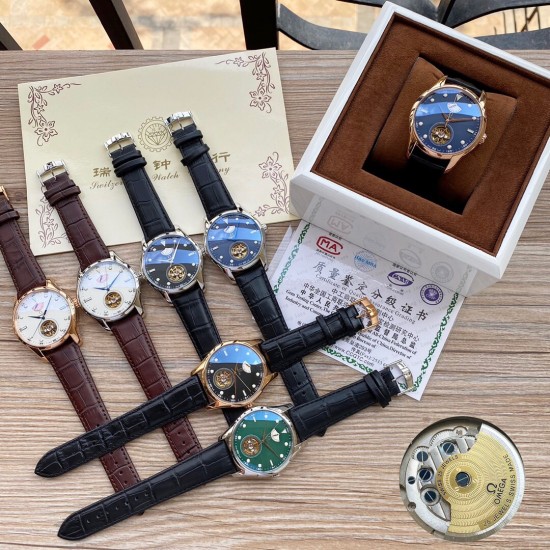 欧米茄 OMEGA 精品男士腕表，多功能设计，技艺精湛，独具匠心，采用全自动机械机芯，矿物质超强镜面，尺寸43mm！