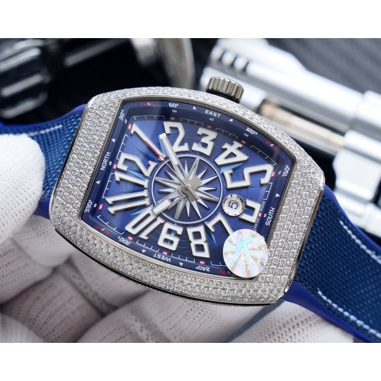 K厂出品:法兰克穆勒V45 SC DT系列54*42mm 全自动日本机械机芯 蓝光镀膜玻璃 超强夜光,日历窗放大镜,意大利牛皮表带底部橡胶,可搭配美洲鳄鱼皮纹,316精钢敖表壳,折叠原装扣 糅合商务设计风格 中间完美弧线夹层设计!!! K厂出品:法兰克穆勒V45 SC DT系列54*42mm 全自动日本机械机芯 蓝光镀膜玻璃 超强夜光,日历窗放大镜,意大利牛皮表带底部橡胶,可搭配美洲鳄鱼皮纹,316精钢敖表壳,折叠原装扣 糅合商务设计风格 中间完美弧线夹层设计!!!