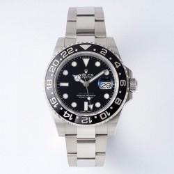 ROLEX 劳力士 GMT格林尼治型 尺寸40mm！精钢表壳表链，蓝宝石镜面，超级夜光，双向陶瓷旋转表圈，原装折叠扣！